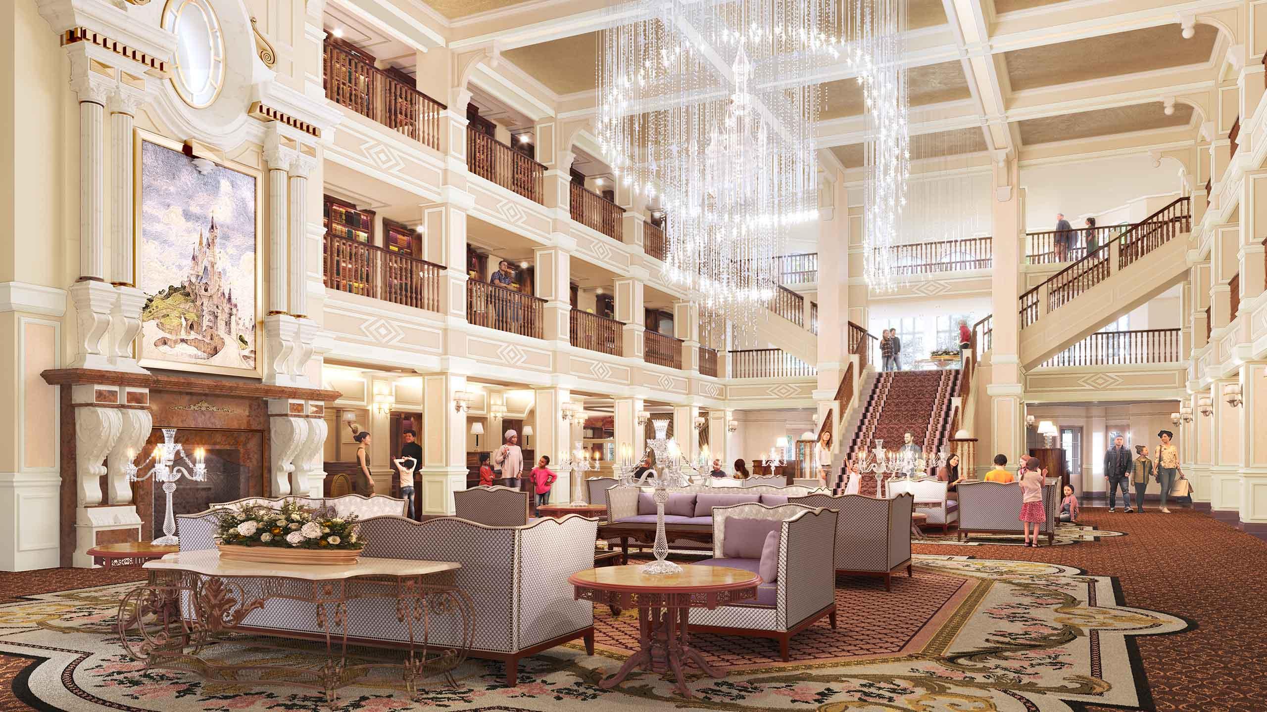Eingang zur Eingangshalle des Disneyland Hotels